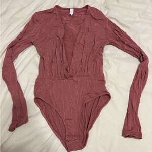 Rust Long Sleeve Bodysuit